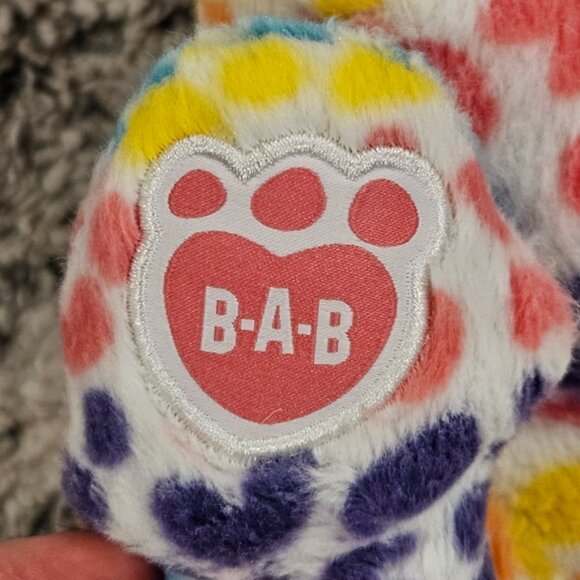 Free Shipping Build A Bear 17" Rainbow Leopard Print Plush Bear - Picture 6 of 8